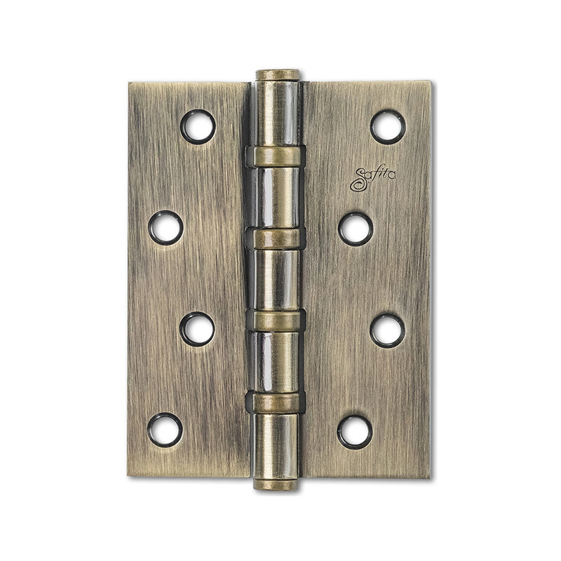 Петли универсальные Safita 100*75*2,5 4BB AB (античная бронза)
