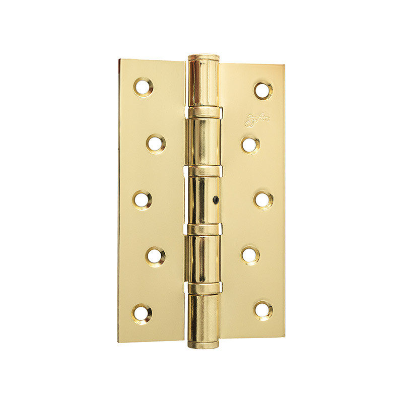 Петли универсальные усиленные разборные Safita 125*75*3 4BB PB (золото)