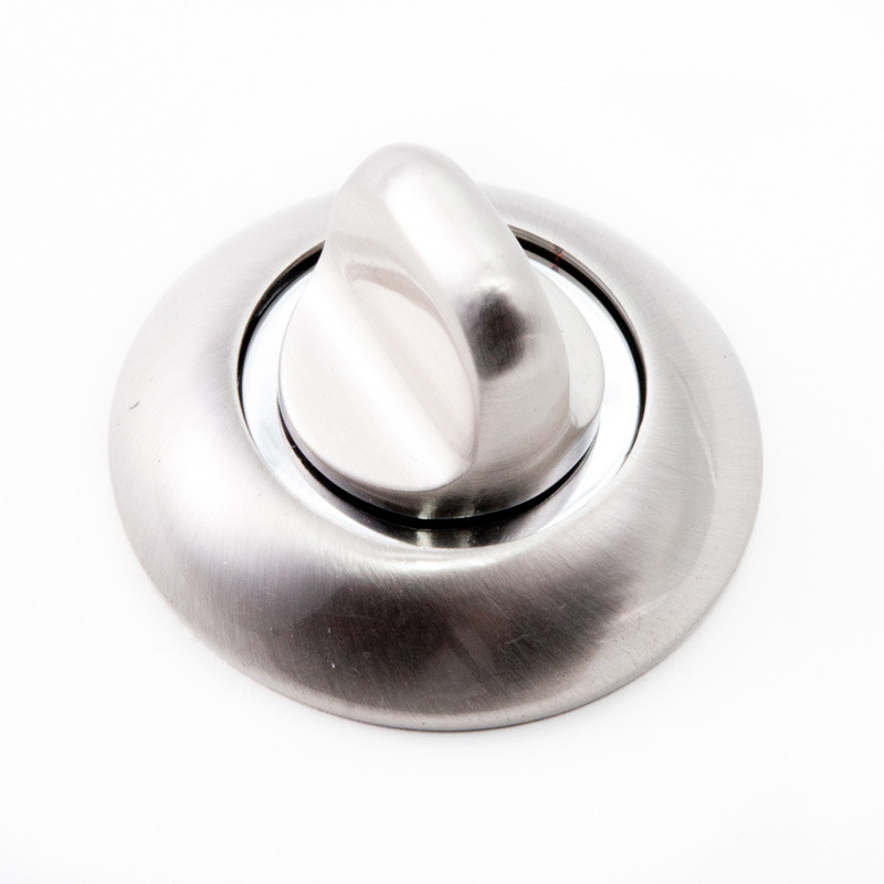 Накладка-поворотник Safita WC R14 SN/CP (никель матовый/хром)